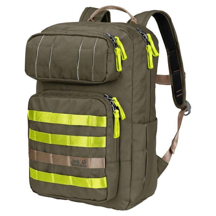 Jack Wolfskin Little TRT Kinderrucksack 15L – Grün (Weinblatt), recycelt und reflektierend