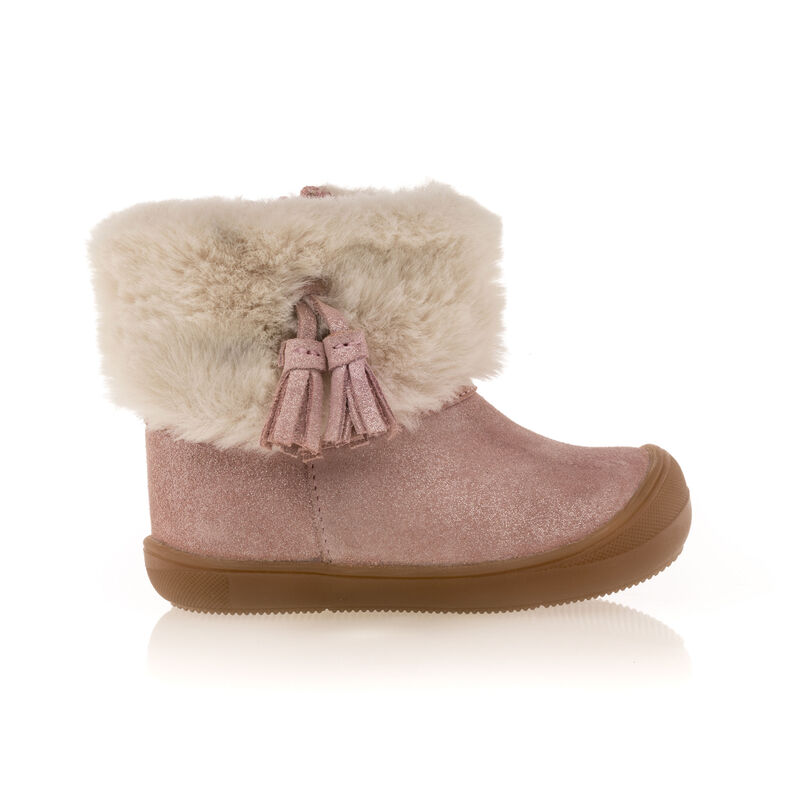 Botas rosas para bebé niña