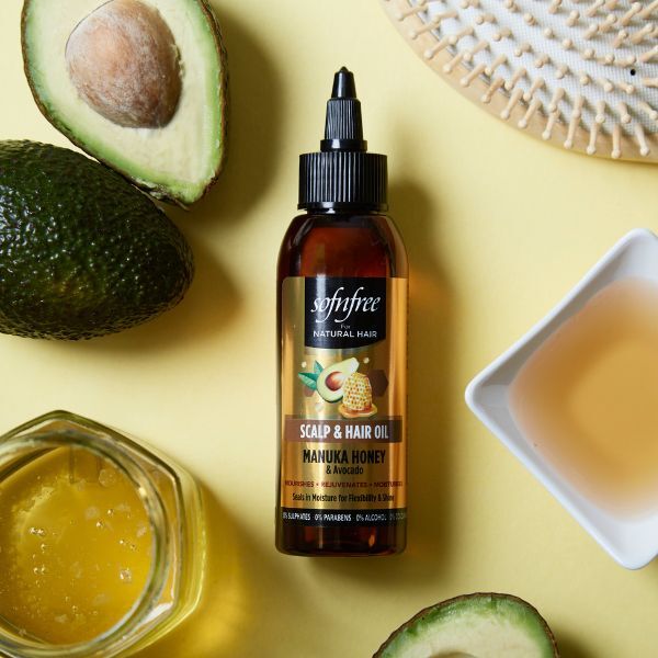 Olio per cuoio capelluto e capelli SNF Naturals con miele di Manuka e avocado