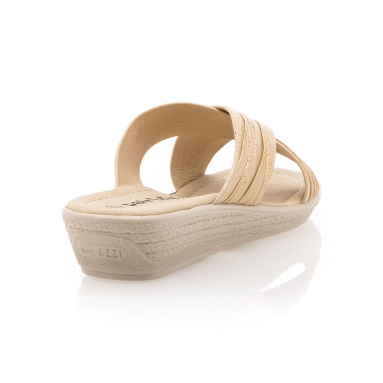 Pantuflas beige para mujer