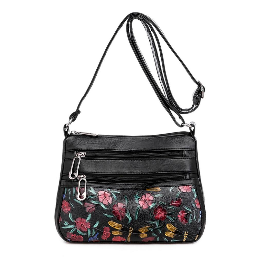Sac bandoulière femme imprimé en cuir souple, sac bandoulière incliné, sac bandoulière décontracté pour femme, sac bandoulière d'extérieur Mujer YJ