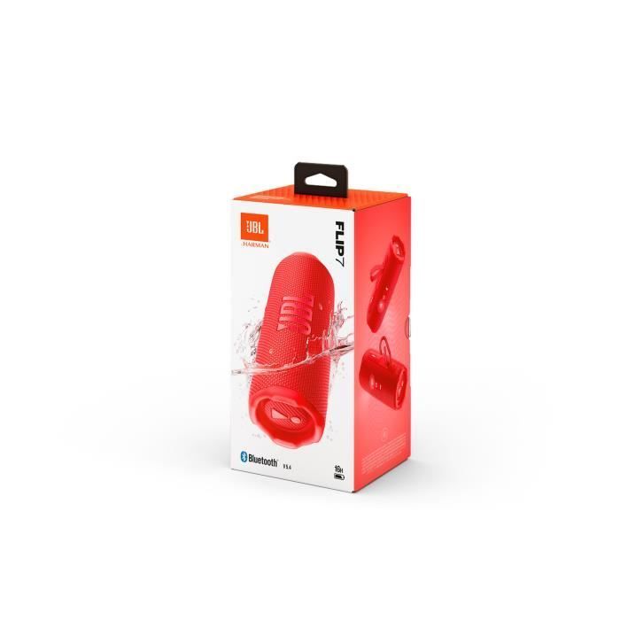 Portable speaker - JBL Flip 7 - Red - Waterproof and drop-resistant