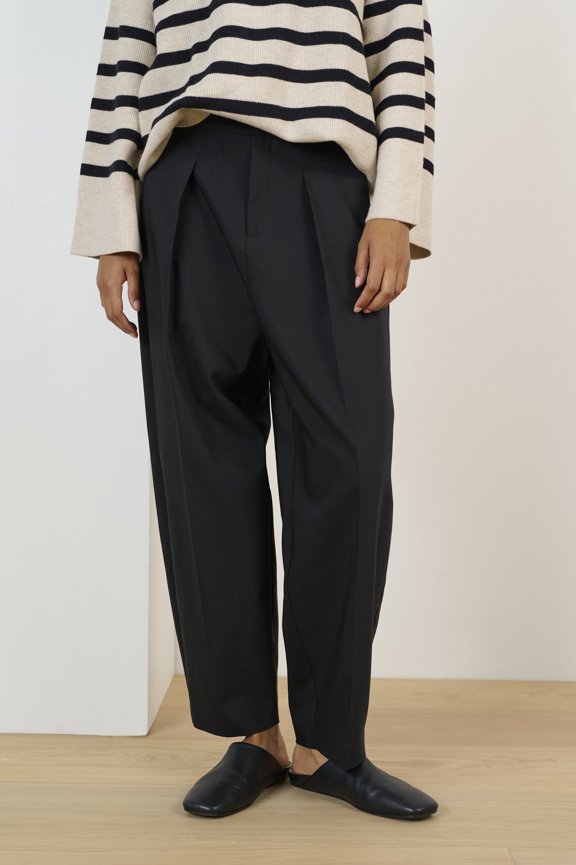 Pantalon InWear ZELLA BARREL - noir