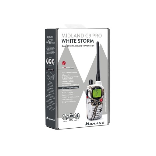 Walkie-talkie Midland G9 Pro Alb Storm