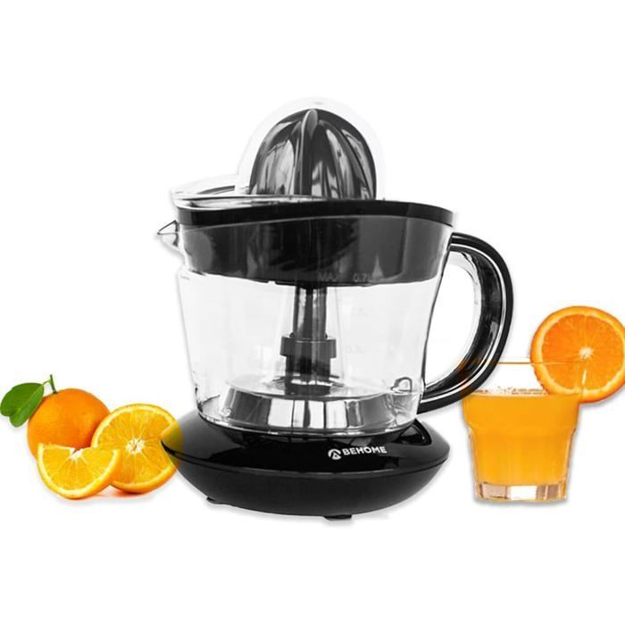 Exprimidor eléctrico de cítricos - FEBEST - 700 ml - Plástico resistente - Acción bidireccional - Cono de doble presión