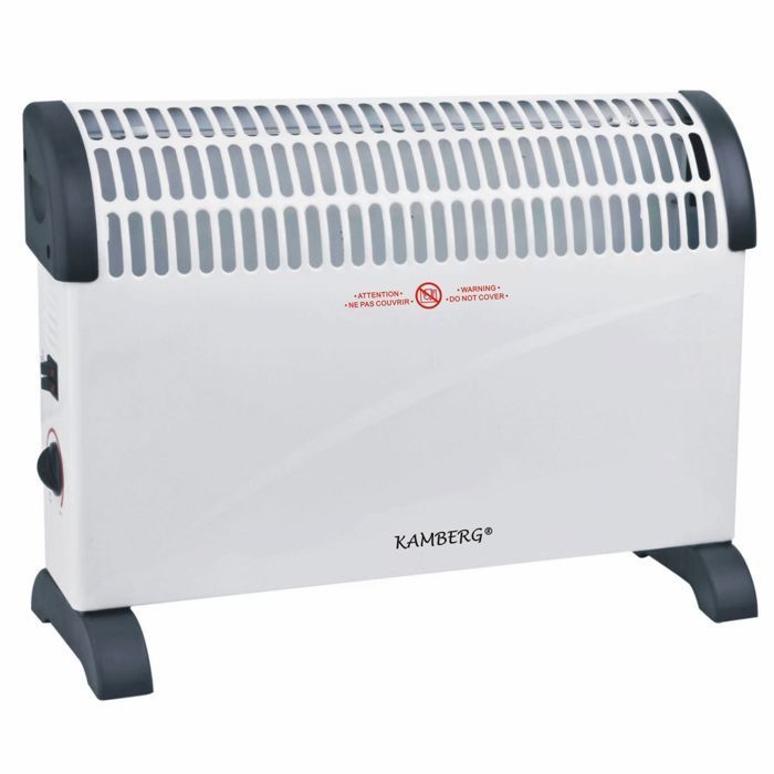 Kamberg - Convecteur Radiateur Électrique - 3 niveaux de puissance avec Thermostat - Chauffage silencieux et rapide - 2 000 W