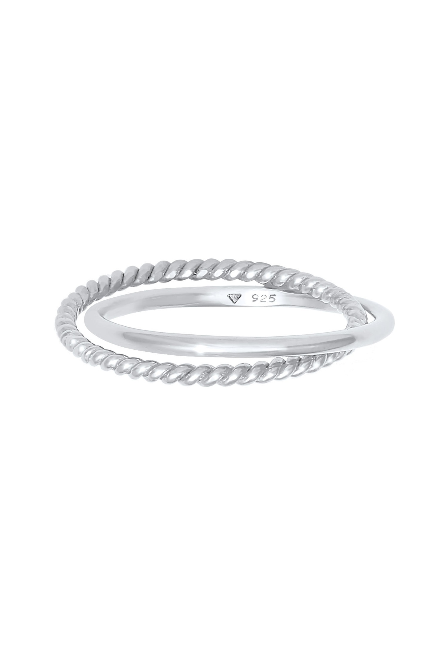 Elli Femmes Enroulement Classique Filigrane Torsadé Tendance en Argent Sterling 925