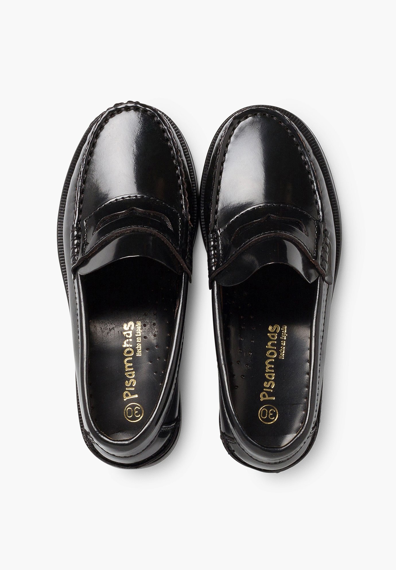 Pisamonas mocassins - zwart