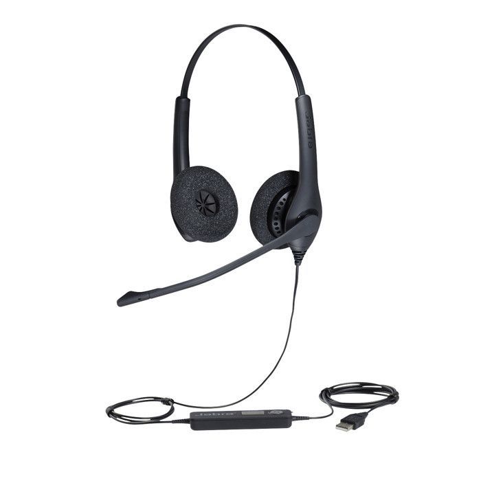 Jabra Biz 1500 Duo USB Wired Headset - Noise Cancelling - HD Sound - Comfortable
