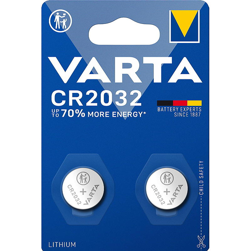 Varta Knopfzellenbatterie 2er-Pack CR2032 Varta