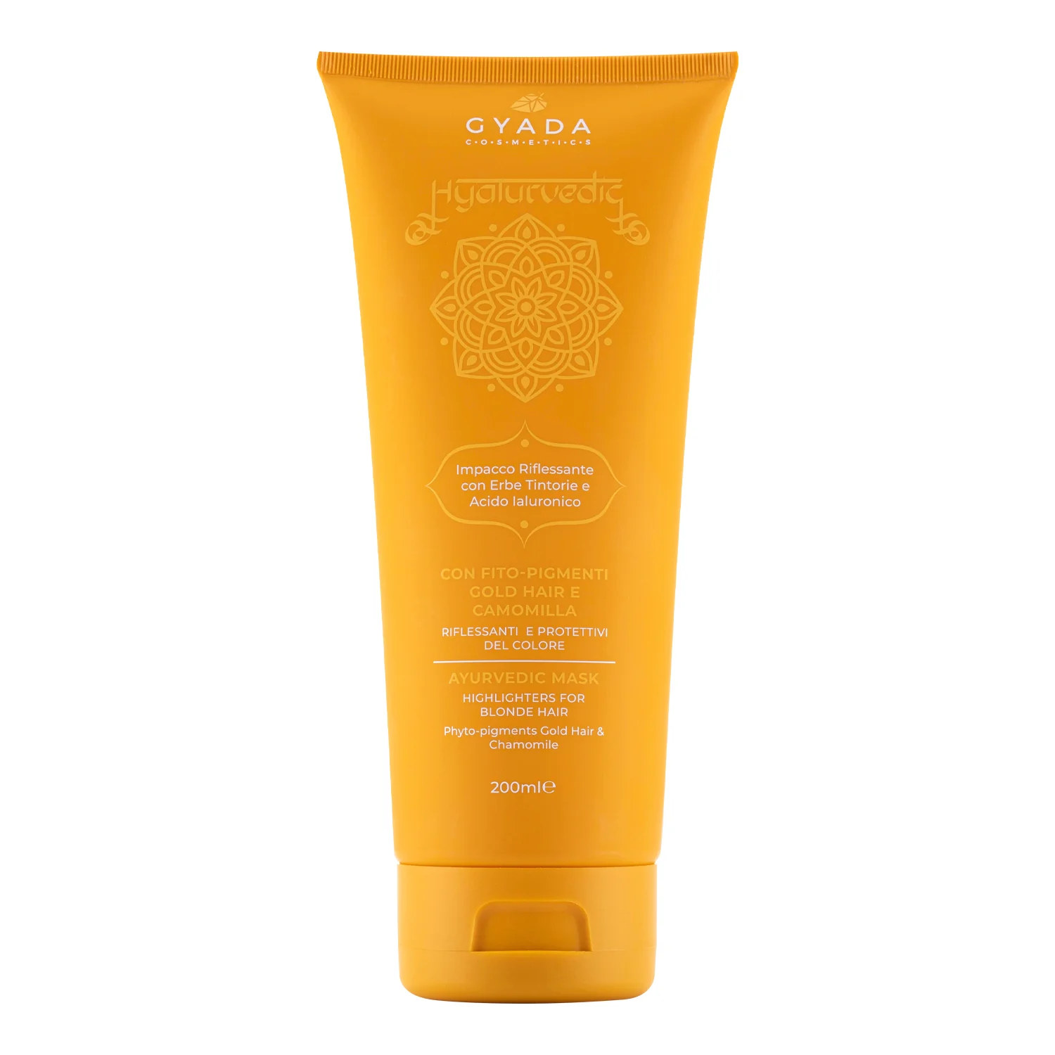 Hyalurvedic Impacco Ayurvedico Riflessante Gold Hair - Maschera Protezione Colore Capelli