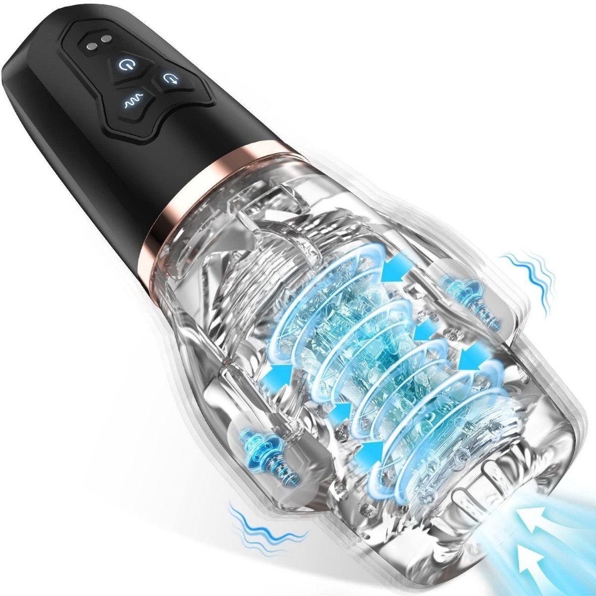 Intima erotski dodatak Rocket Thrust masturbator - crni