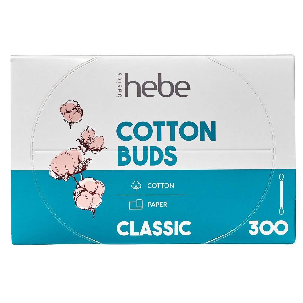 Vatové tyčinky Hebe Basics