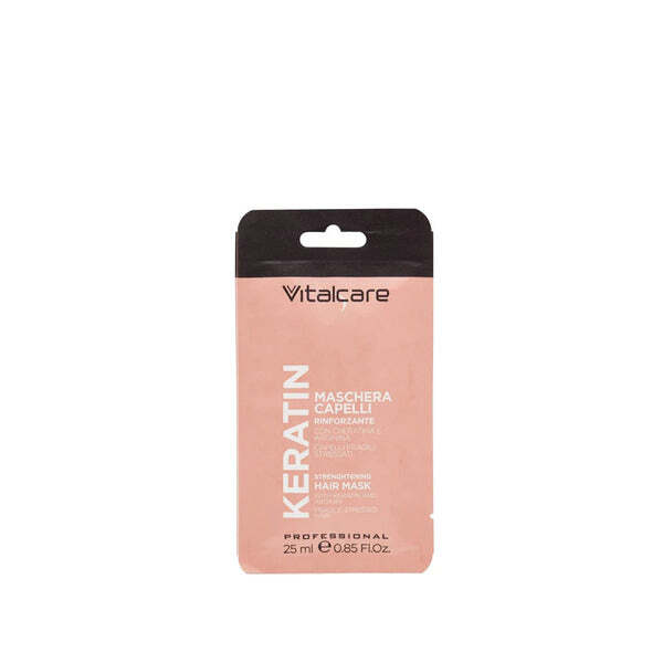Mascarilla capilar fortalecedora con queratina Vitalcare 25 ml