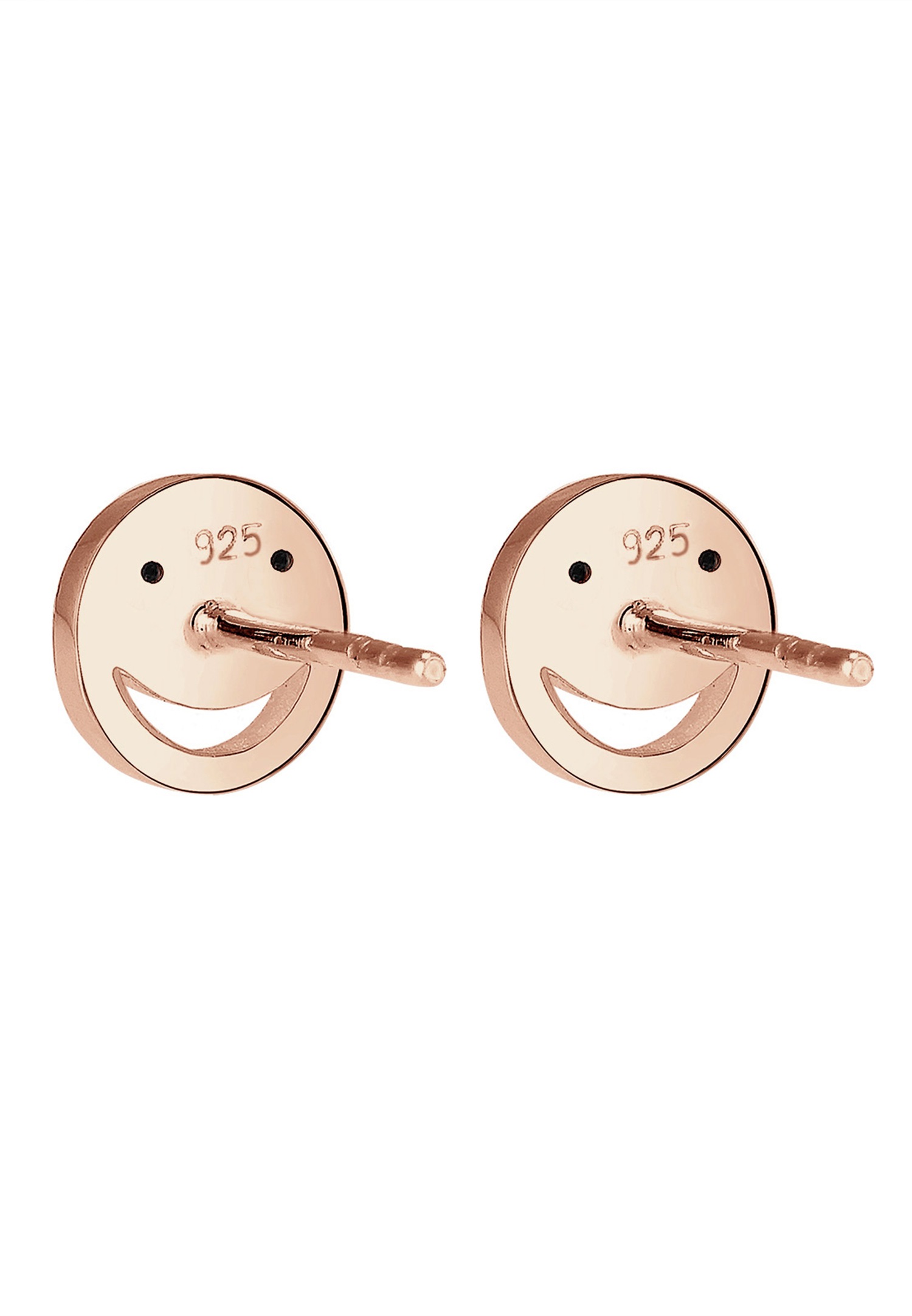 Elli Femmes clous d'oreilles avec Smiling Face et cristal en argent sterling 925