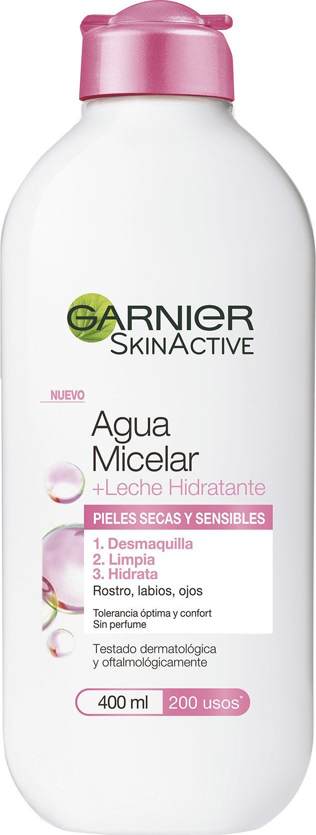 SkinActive micelārais ūdens ar mitrinošu pienu sausai un jutīgai ādai Micelārie ūdeņi