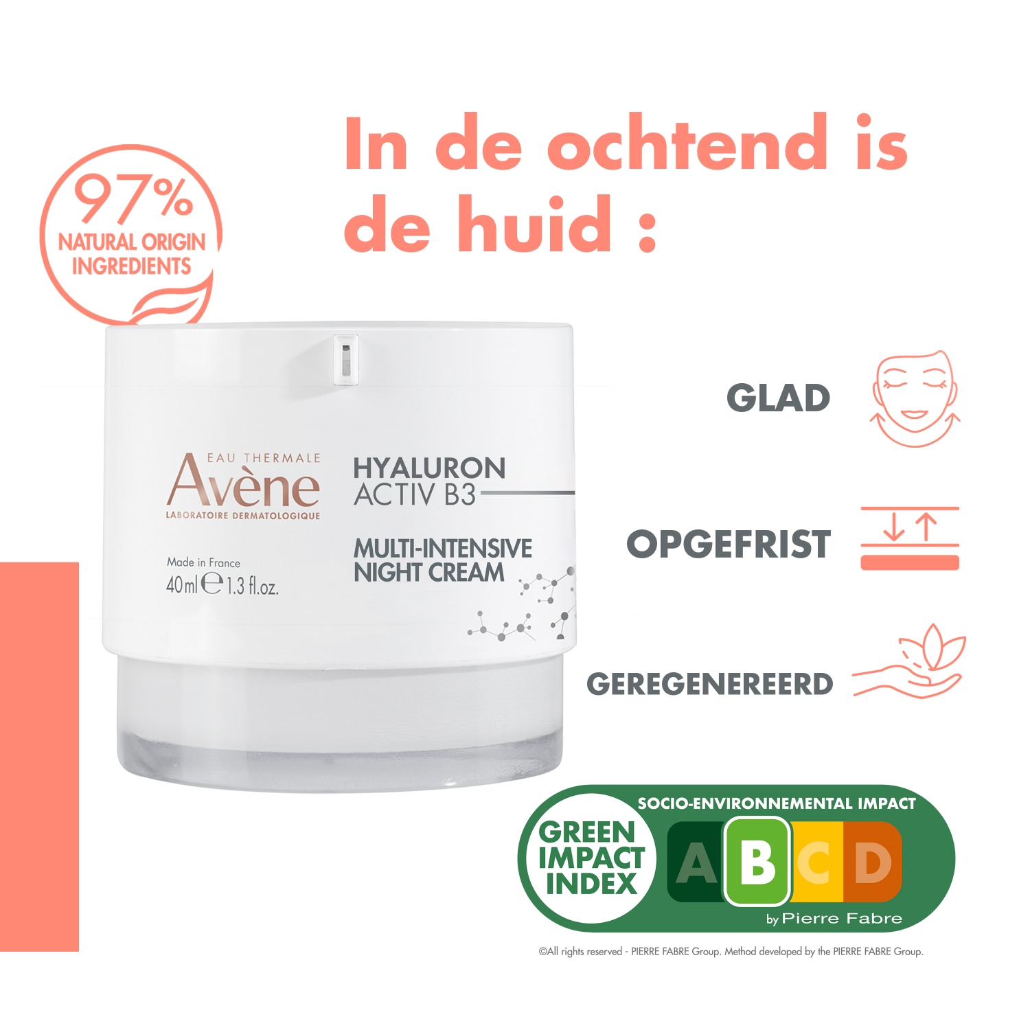 Avène Creme Noturno Hyaluron Activ B3 Multi-Intensivo - 40 ml
