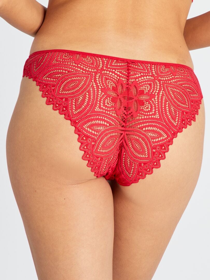 Braguitas de encaje 'Sans Complexe' - ROJO