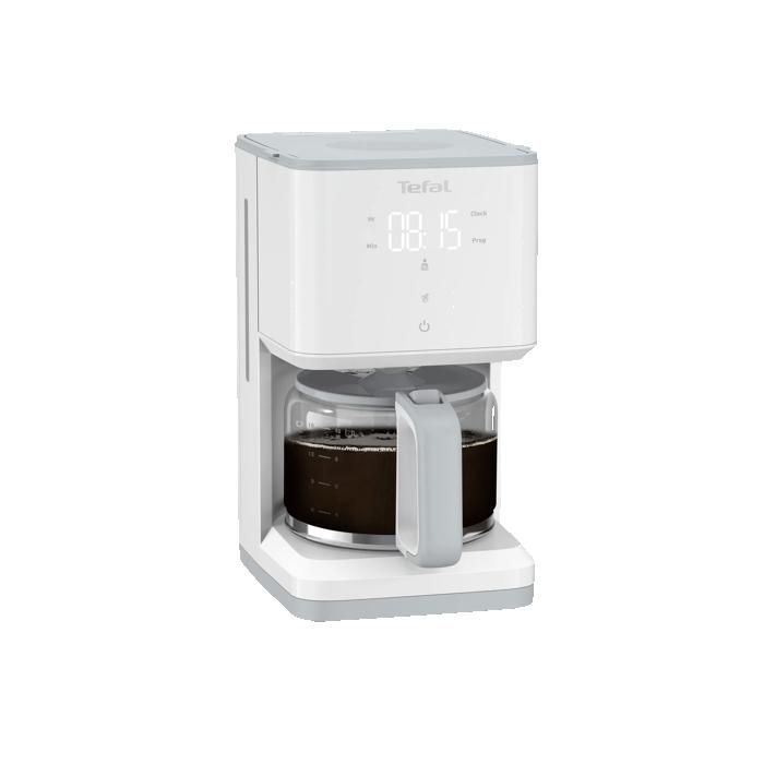 Cafetière filtre programmable TEFAL SENSE blanche 15 tasses, 1,25L CM693110