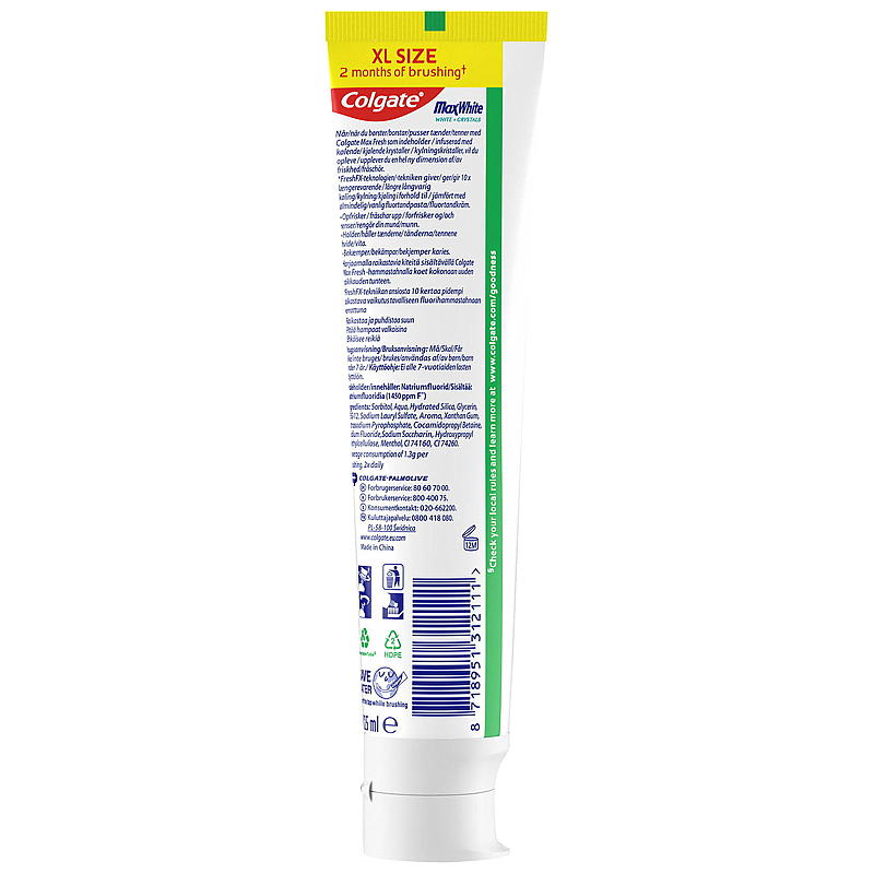 Colgate tannkrem 125 ml Max White Colgate