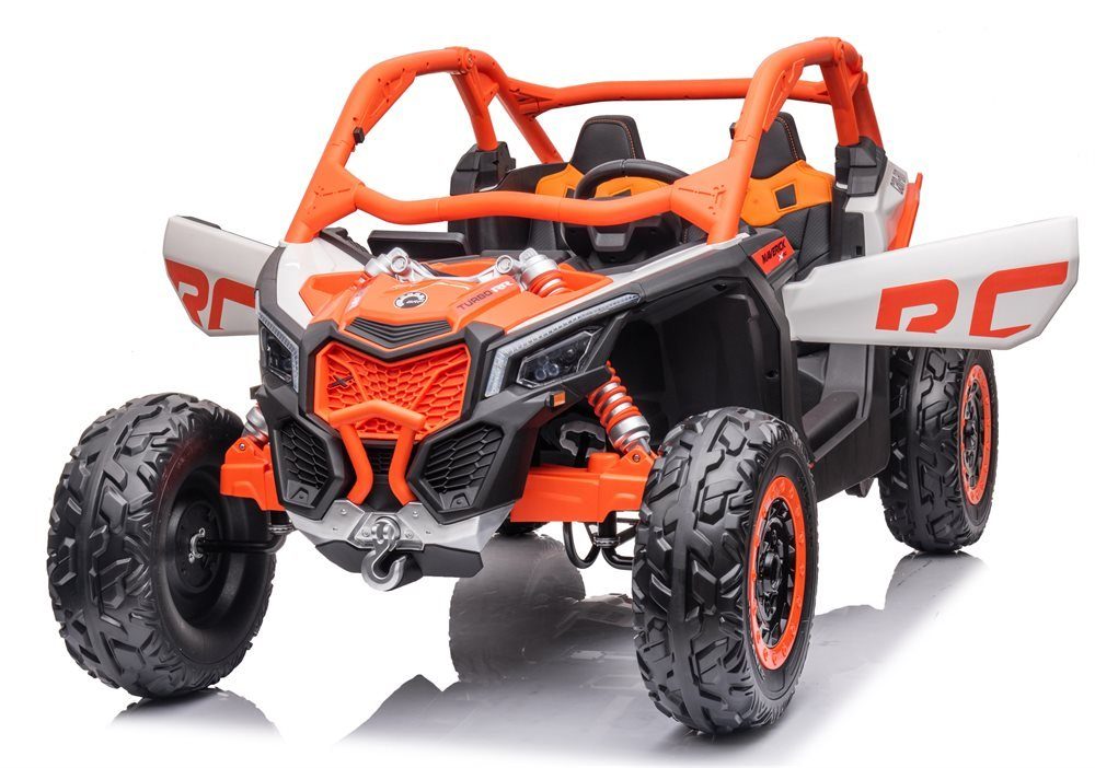 Carrinho elétrico infantil CAN-AM Maverick UTV com 4 motores de 200 watts.