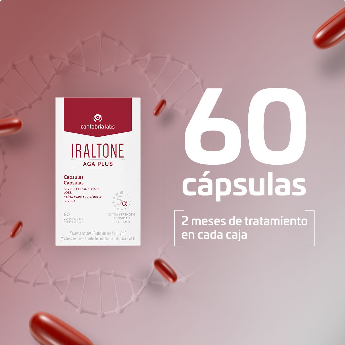 Iraltone AGA PLUS kapsule Tretmani za kosu, ljekarna