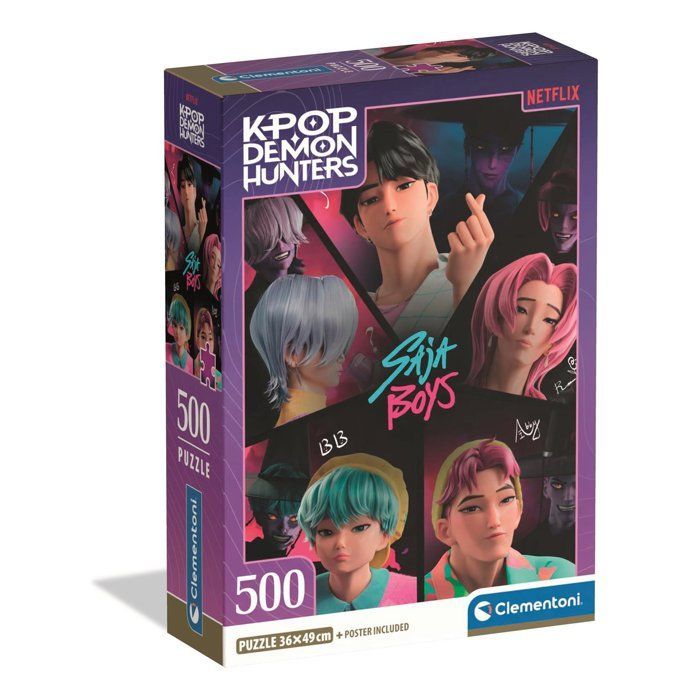 Clementoni - K-Pop Demon Hunters - Puzzle 500 Pièces