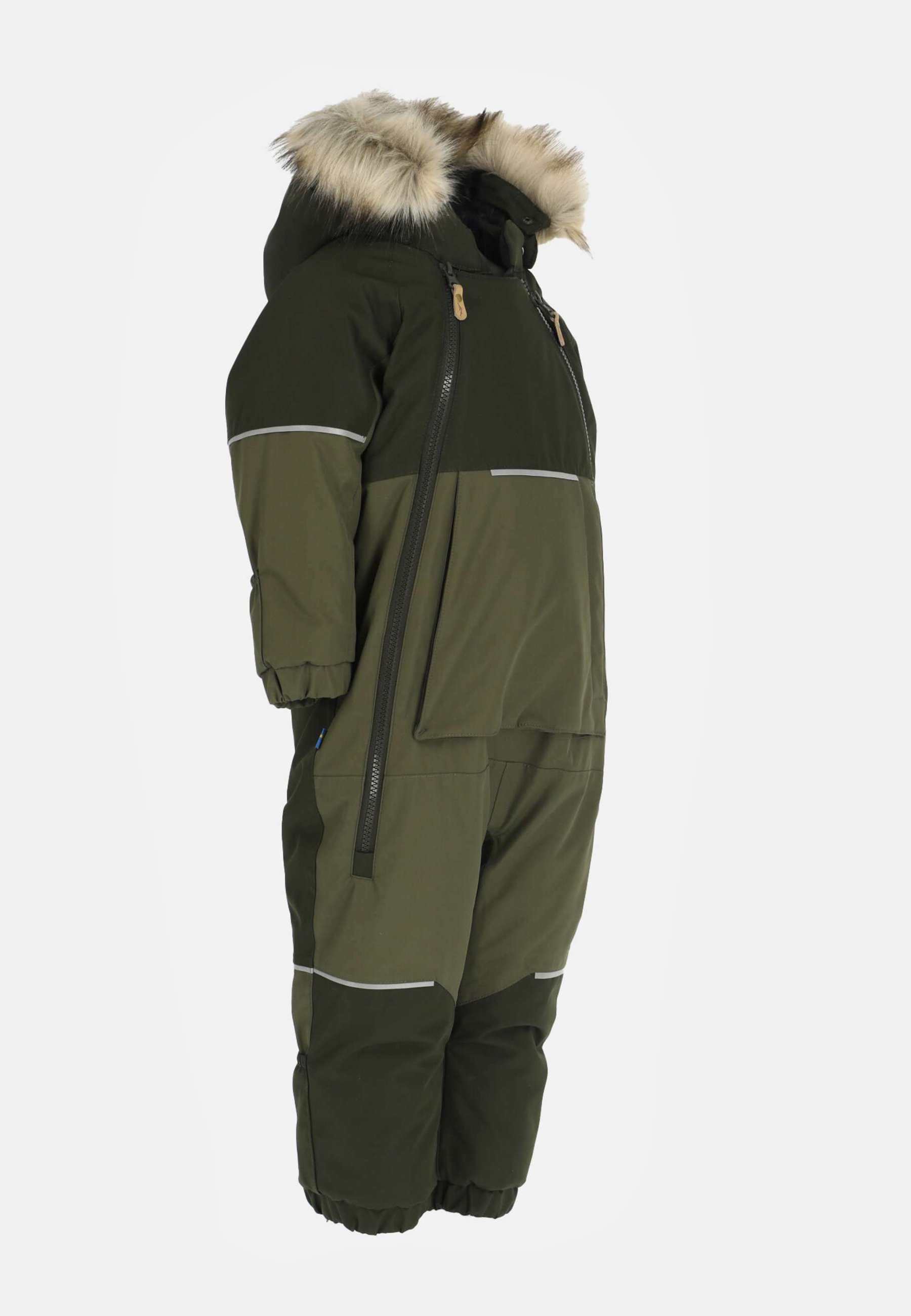 Swedemount HAFJELL OVERALL - Combinaison de ski - dk olive olive