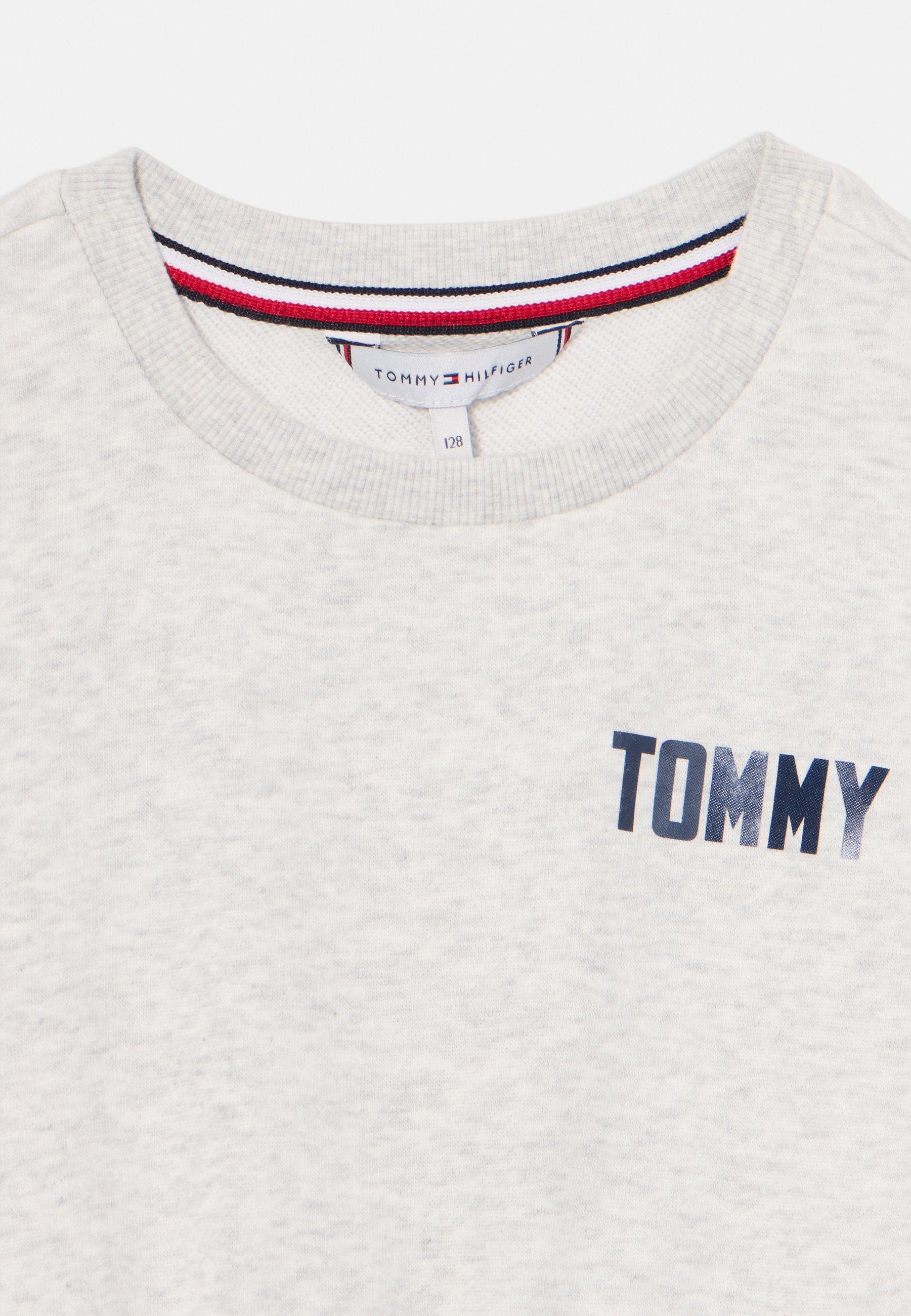 Tommy Hilfiger jurk met applicaties - Jersey jurk - grijs