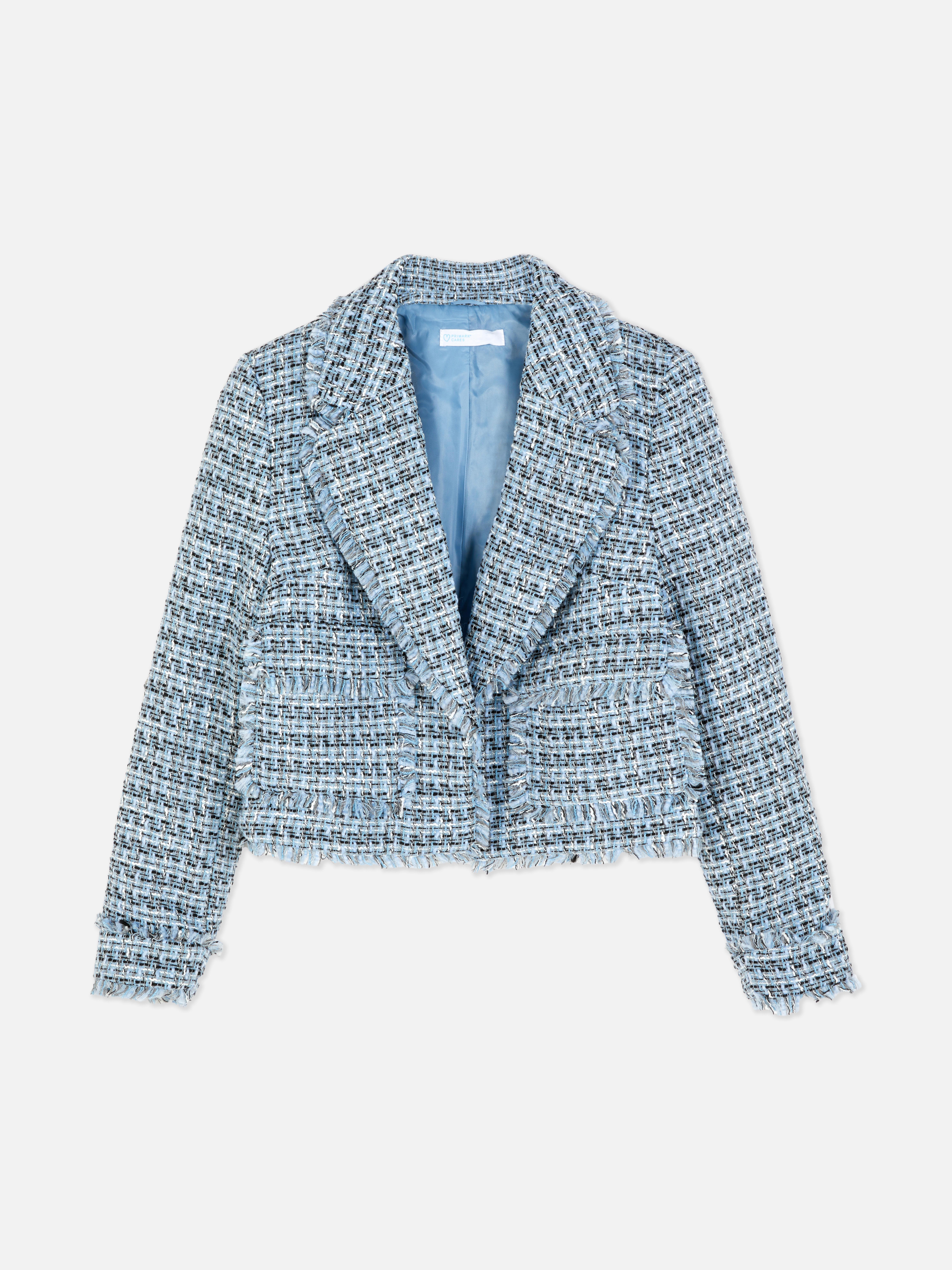 Blazer buclé. B înseamnă bouclé în alfabetul nostru de modă.