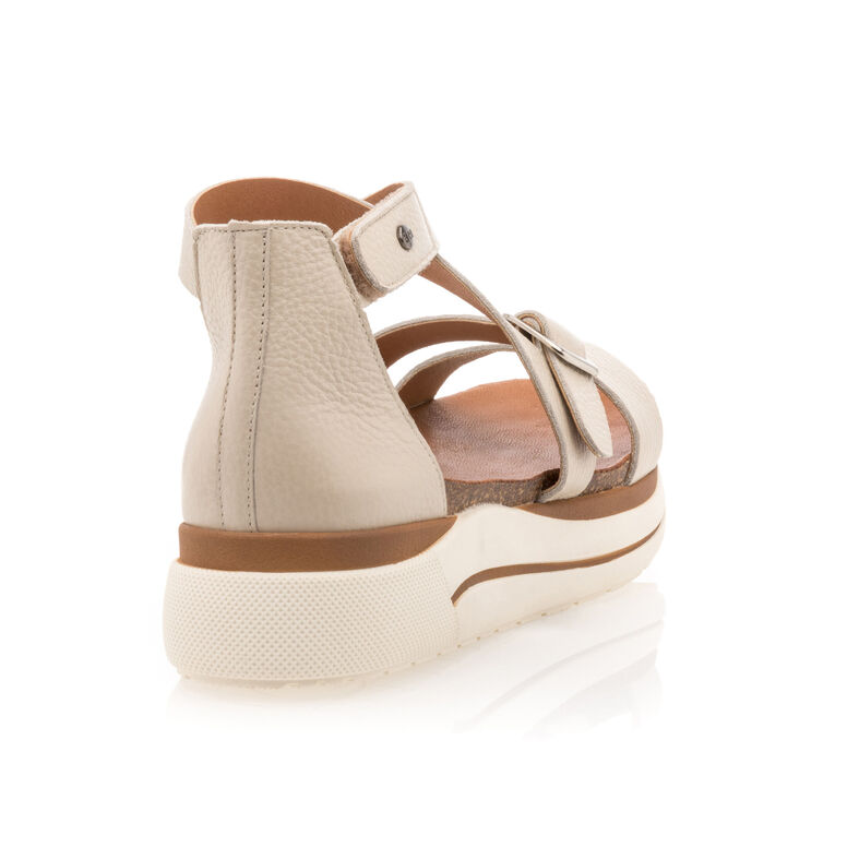 Beige sandaler / sko med åpen tå til dame