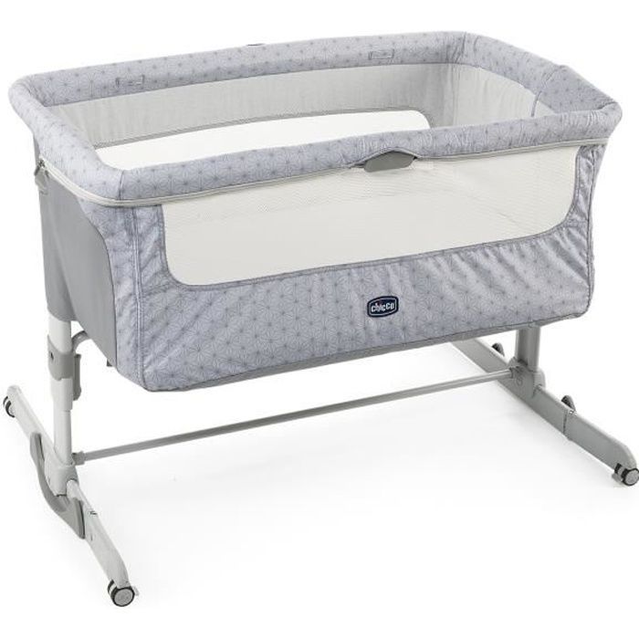 Next2Me Dream Silver Beistellbett – Chicco – Ab 0 Monaten – Höhenverstellbar – Inklusive Matratze