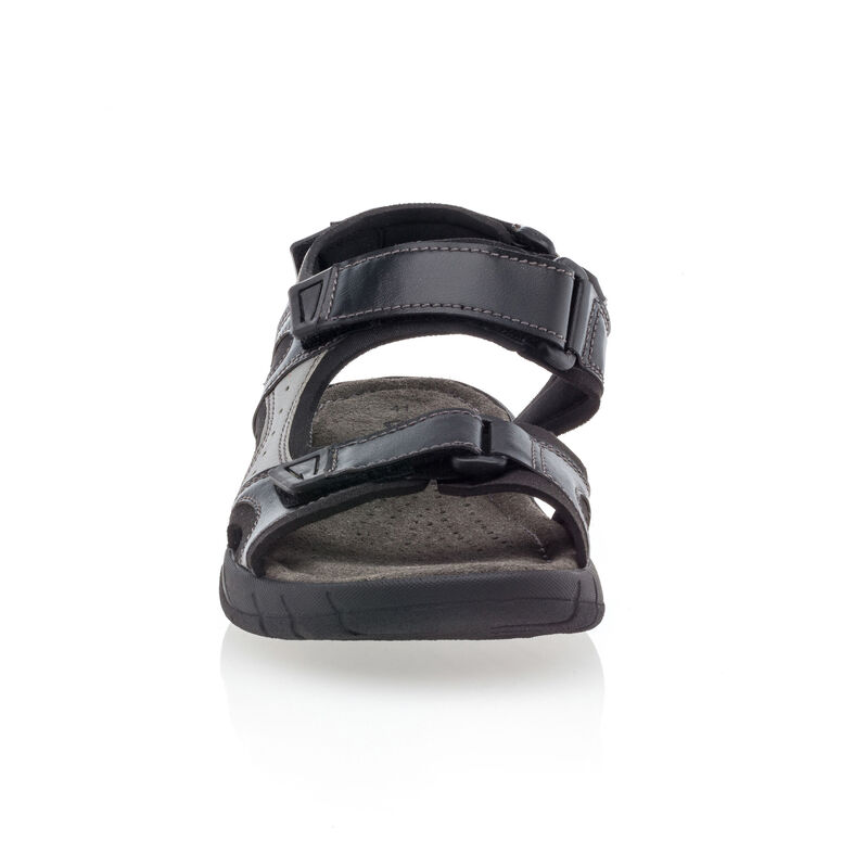 Schwarze Herren-Sandalen / Zehenfreie Schuhe