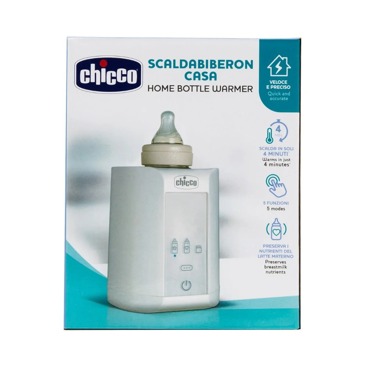 CHICCO Chicco Home Flaschenwärmer zum Erwärmen von Milch und Babynahrung