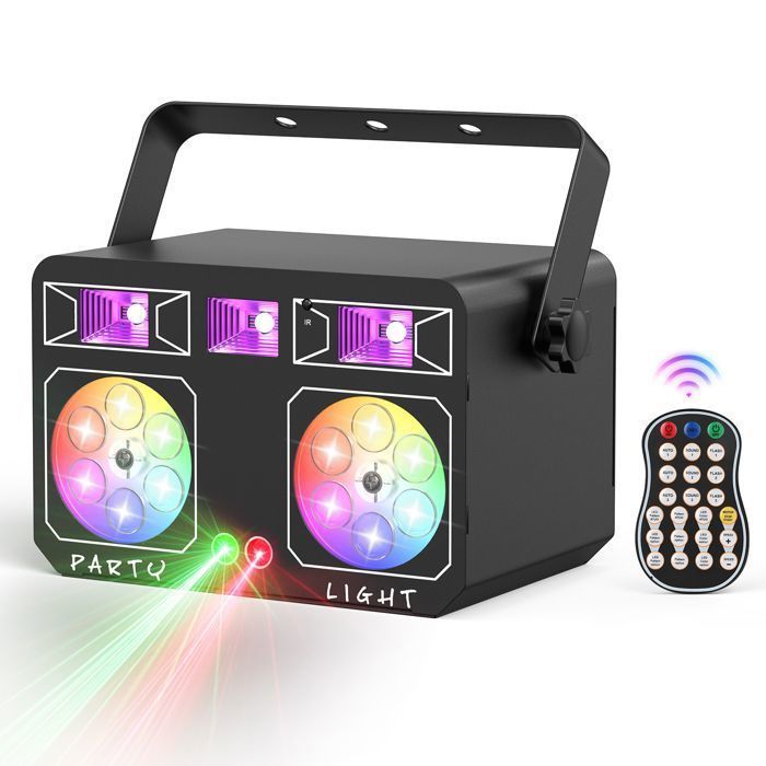 Luci per feste - JAJALUYA LED GOBO Light - Luci con effetti misti 5 in 1 per Natale, feste, DJ e discoteche