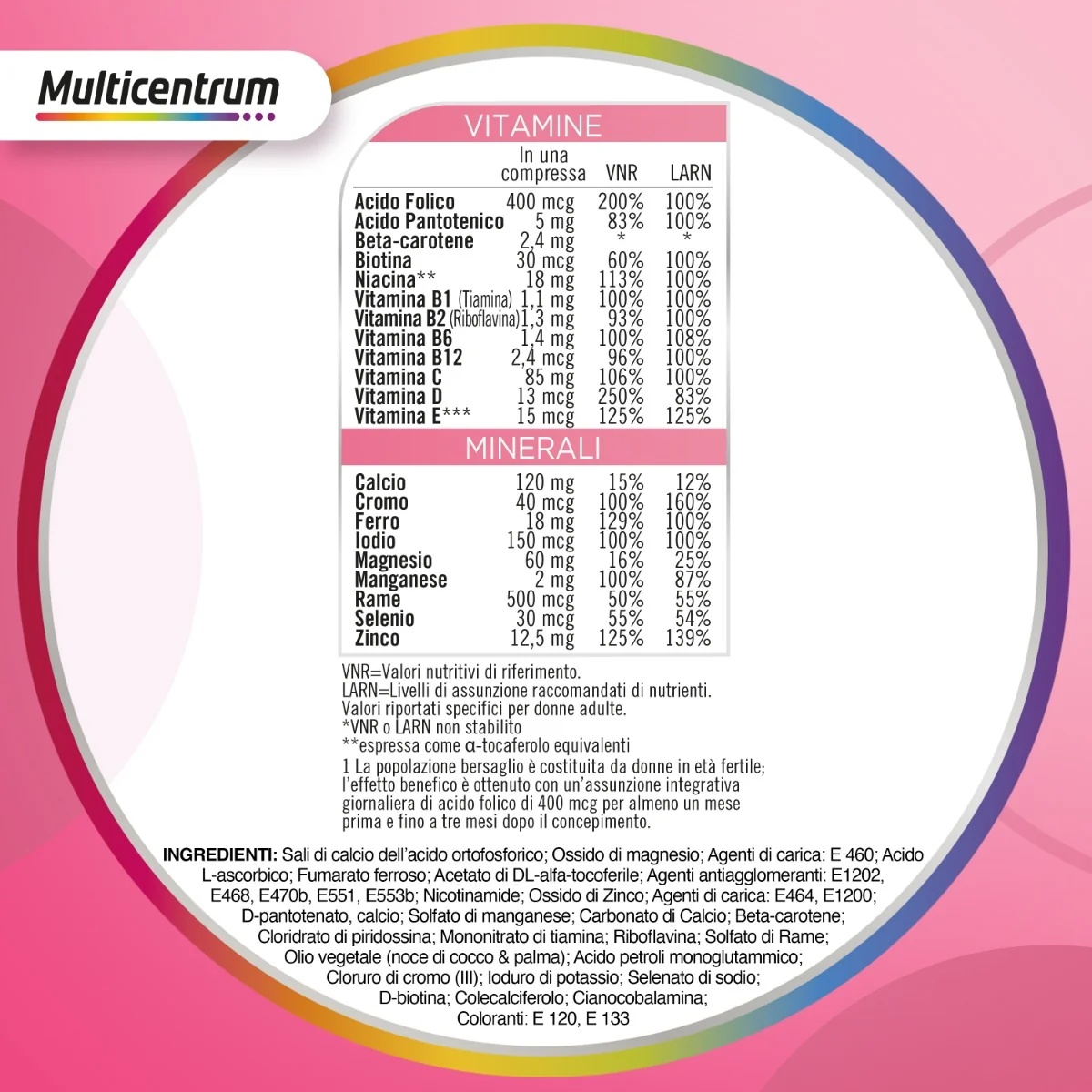 MULTICENTRUM Multicentrum Premamma 30 comprimés de vitamines pour femmes enceintes