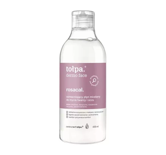 Tołpa Dermo Face Rosacal łagodny płyn micelarny do mycia twarzy i oczu 400ml