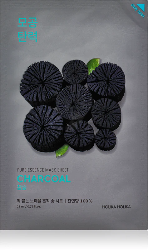 Máscara Facial de Carvão Ativado Purificante Holika Holika Pure Essence