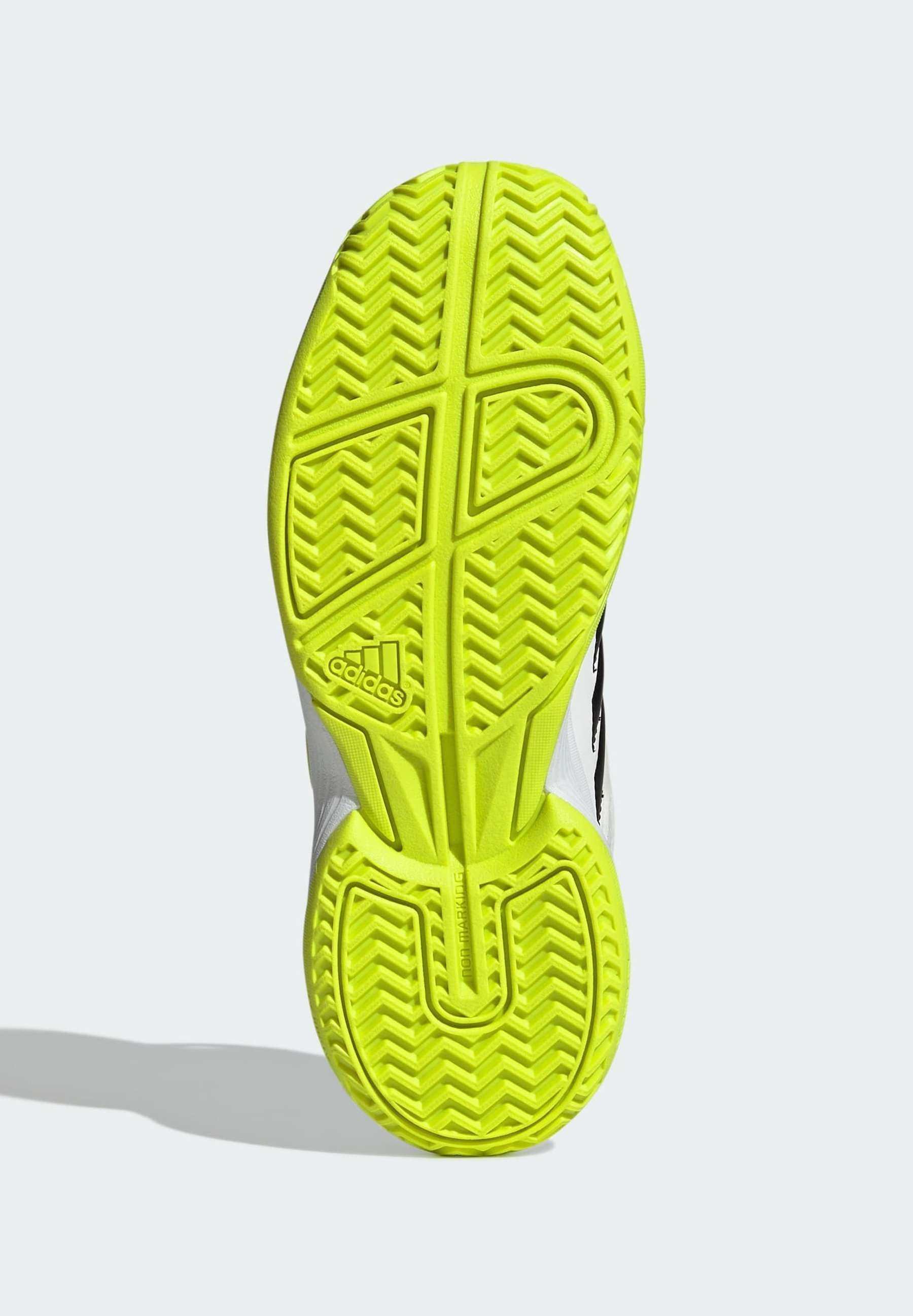 adidas Performance COURT - Volleybalschoenen - cloud white core black lucid lemon