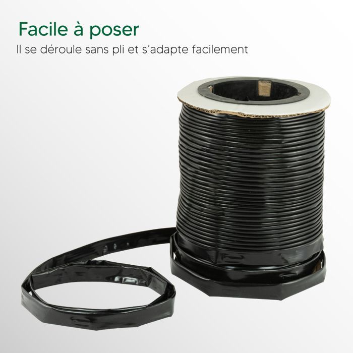 Tubo per irrigazione a goccia da 100 m, diametro 16 mm - Portata 1,5 l/h - Irrigazione precisa