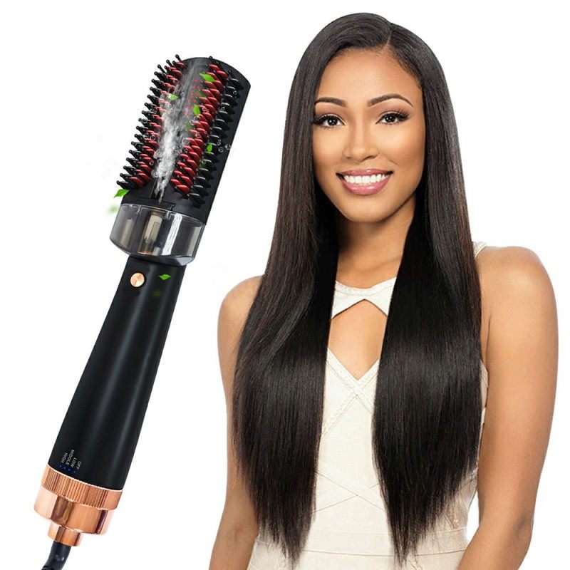 IN 1 Straight Hair Brush Straighter Electric Brush Hair New Multifunctional Steam Spray Hot Air Comb Anion Hairdressing Hair