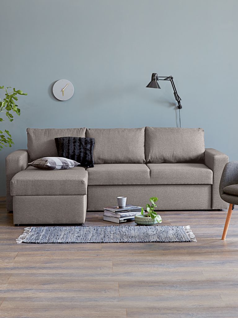 MARSLEV MARSLEV Sofa na razvlačenje s ležaljkom, svijetlo siva tkanina