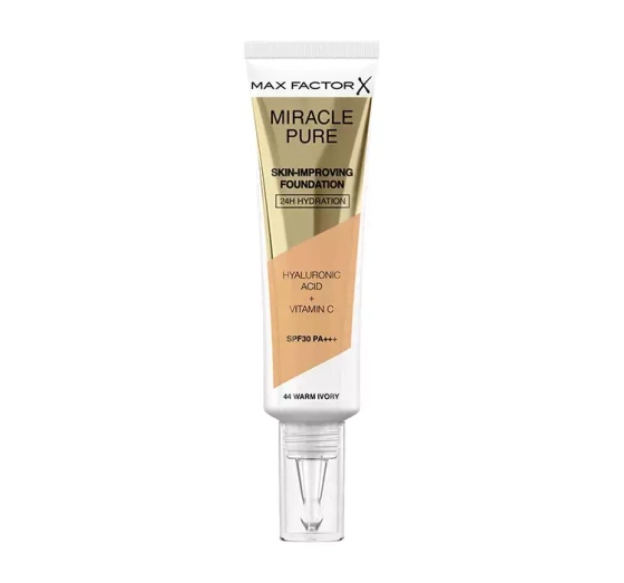 Max Factor Miracle Pure podkład poprawiający kondycję skóry 44 Warm Ivory 30 ml