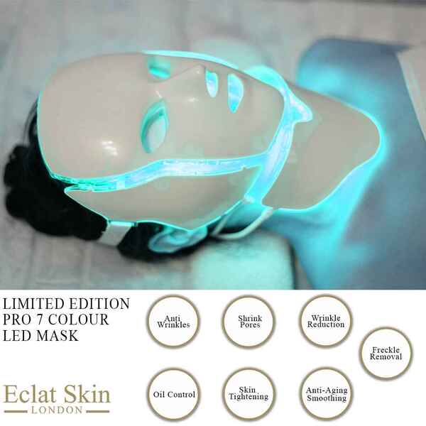 Eclat Skin Limited Edition Pro 7-fargers LED-ansikts- og nakkemaske