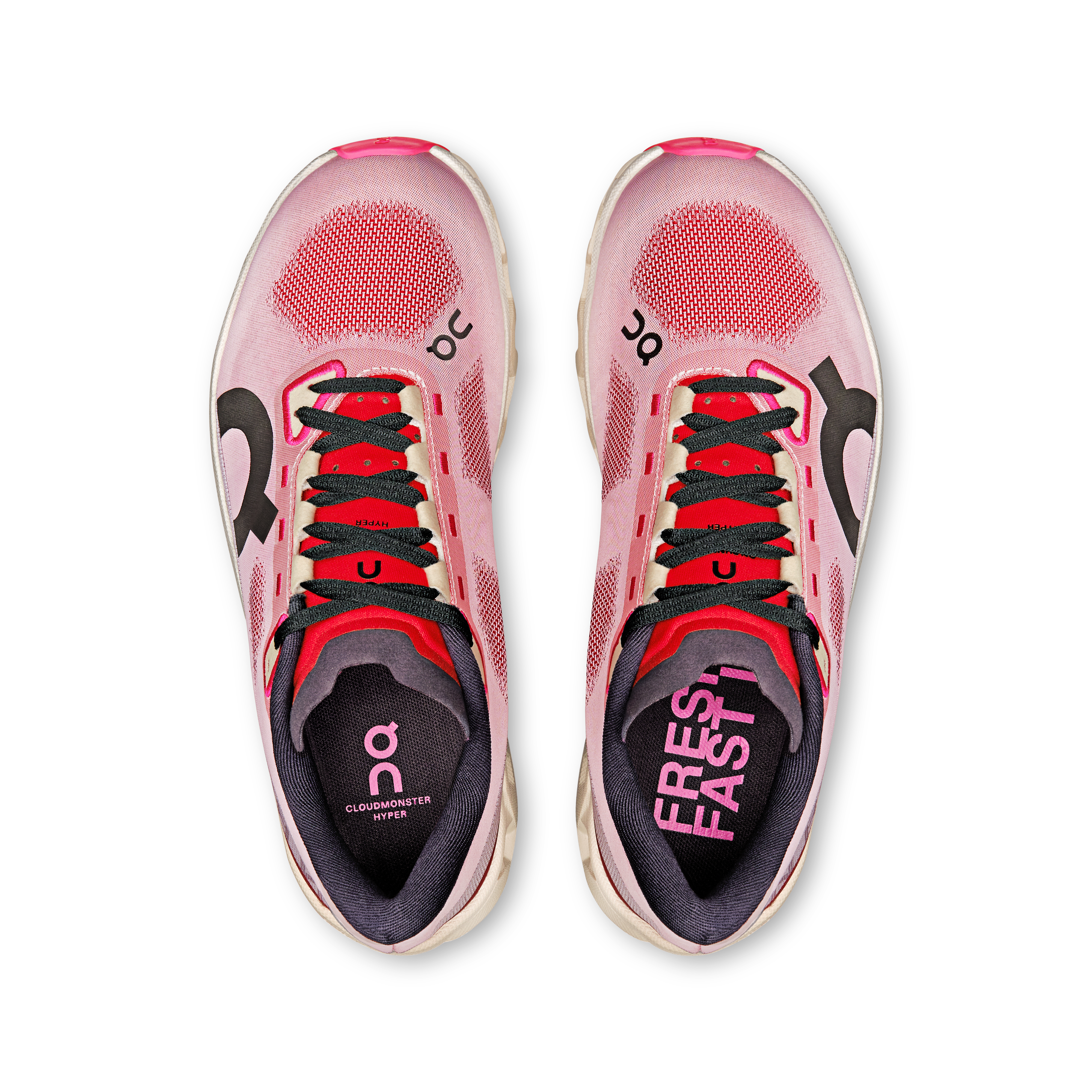 On Dames Cloudmonster Hyper Rood | Crème