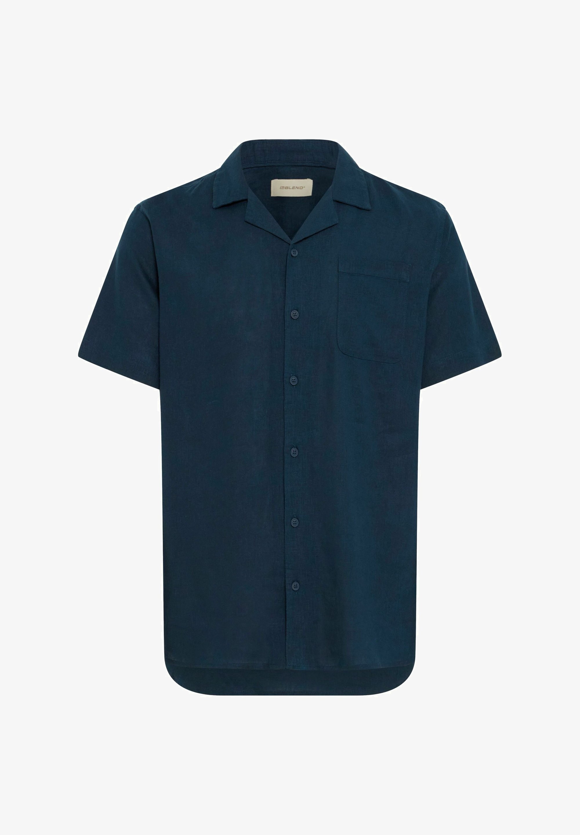 Mélange BHVICTOR LINEN MIX - Chemise - bleu marine