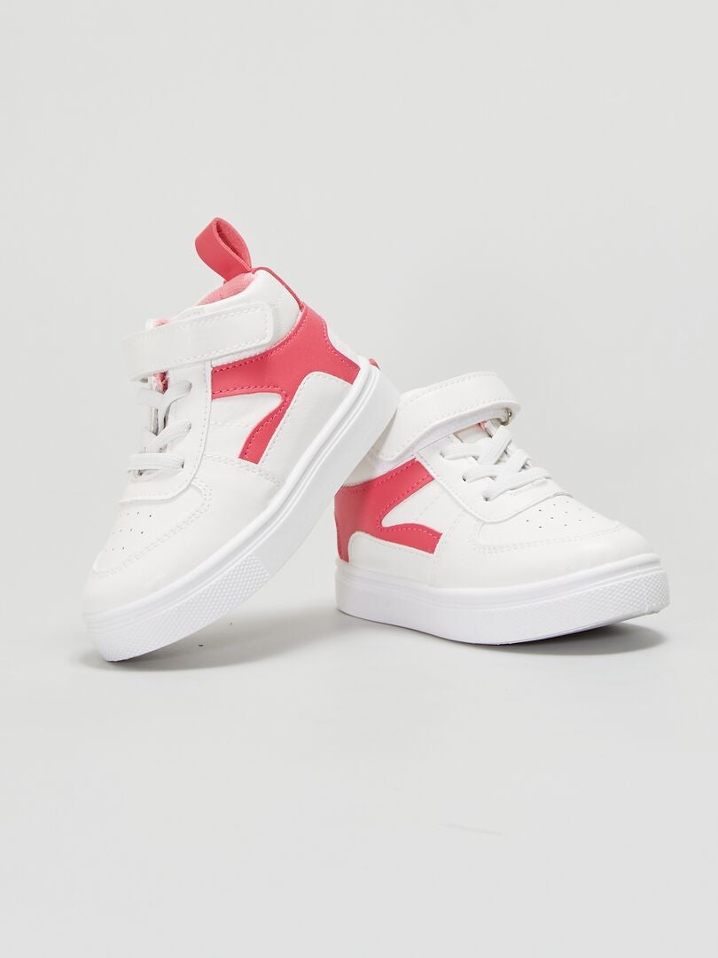 Tênis de cano alto Tricolor Sportswear - Branco