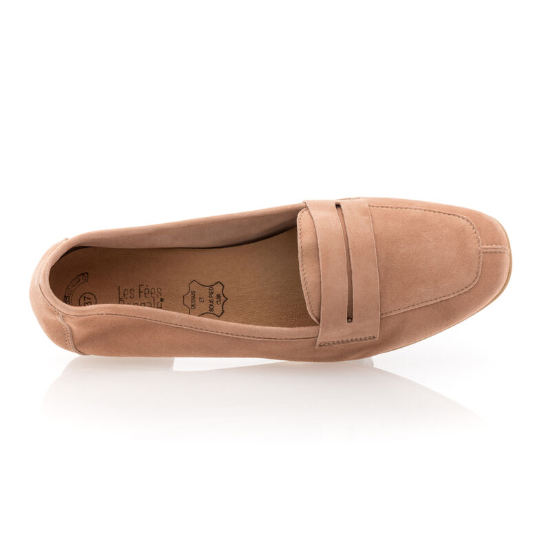 Mocassins / chaussures bateau Femme Beige