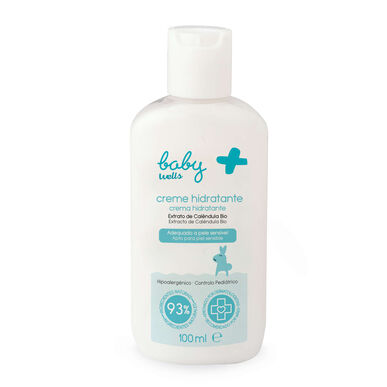 Baby Wells fuktighetskrem for sensitiv babyhud, reisestørrelse, 100 ml