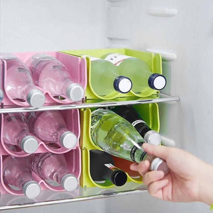 Juego de 3 cajas apilables para guardar botellas de cerveza y latas de bebidas YYV